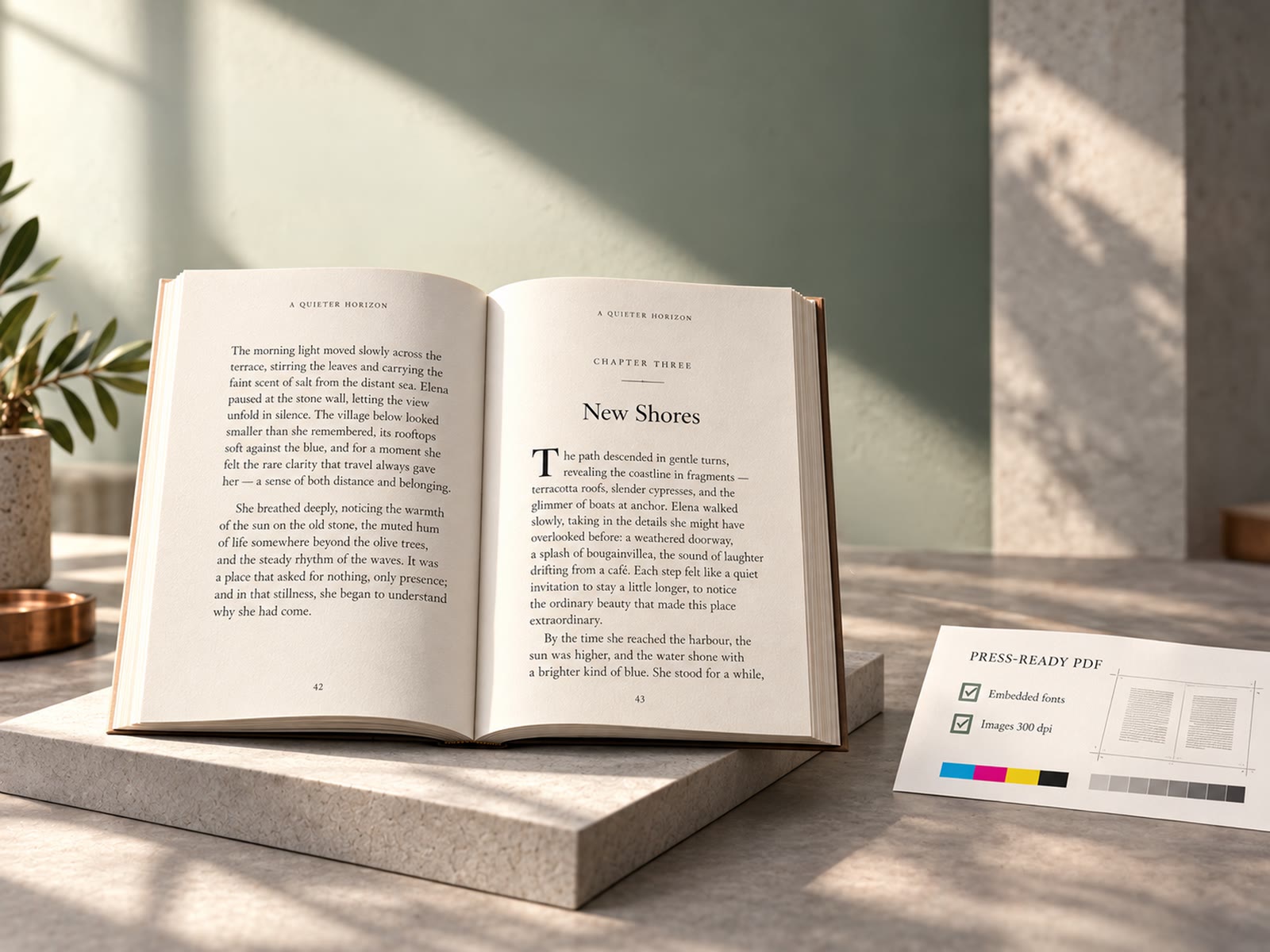 Print interior typesetting and page layout  |  Publishing Press USA