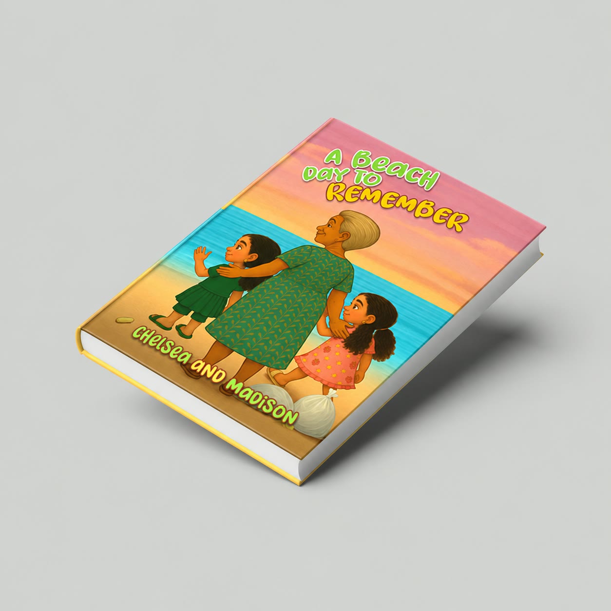 A Beach Day to Remember by Chelsea and Madison — Children's Book Cover by Publishing Press USA