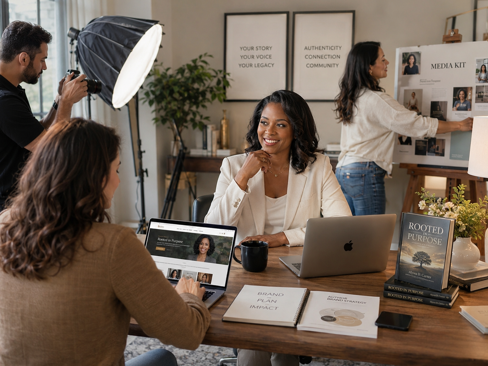 Author platform development and brand building